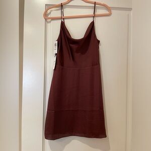 Aritzia - Sunday Best. Silk. Cowl Neck Mini. Size S. NWT.